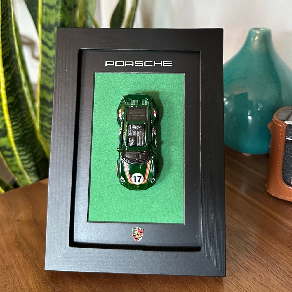 Porsche 911 Rallye 1:64 Framed Art – Green Pantone Inspired